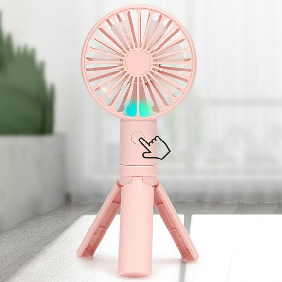 Color : Pink L-SHISM Fans Cartoon Handheld USB Fan Rechargeable Cellphone Stand Holder with LED Light Cooler Portable 3 Speed Desktop for Summer Color : Pink L-SHISM Fans Cartoon Handheld USB Fan Rechargeable Cellphone Stand Holder with LED Light Cooler Portable 3 Speed Desktop for Summer